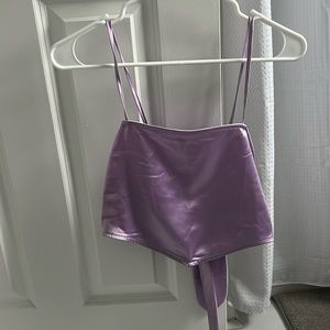 Forever 21 Silk Crop Top